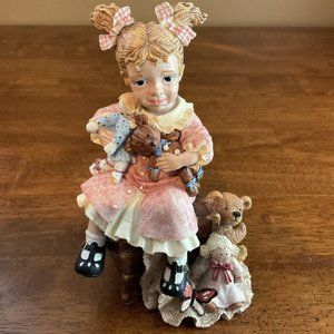 Sad Chloe Jane Doll Figurine Based on Linda Steele Dolls 1990s to 2000